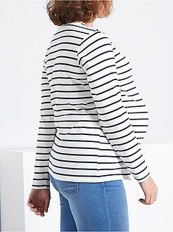 T-shirt pré-mamã 'pés' - Kiabi