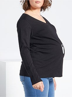 T-shirt pré-mamã 'pés' - Kiabi