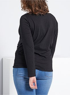 T-shirt pré-mamã 'pés' - Kiabi