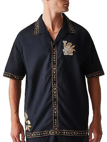 T-shirt Preta Masculina New Era MLB