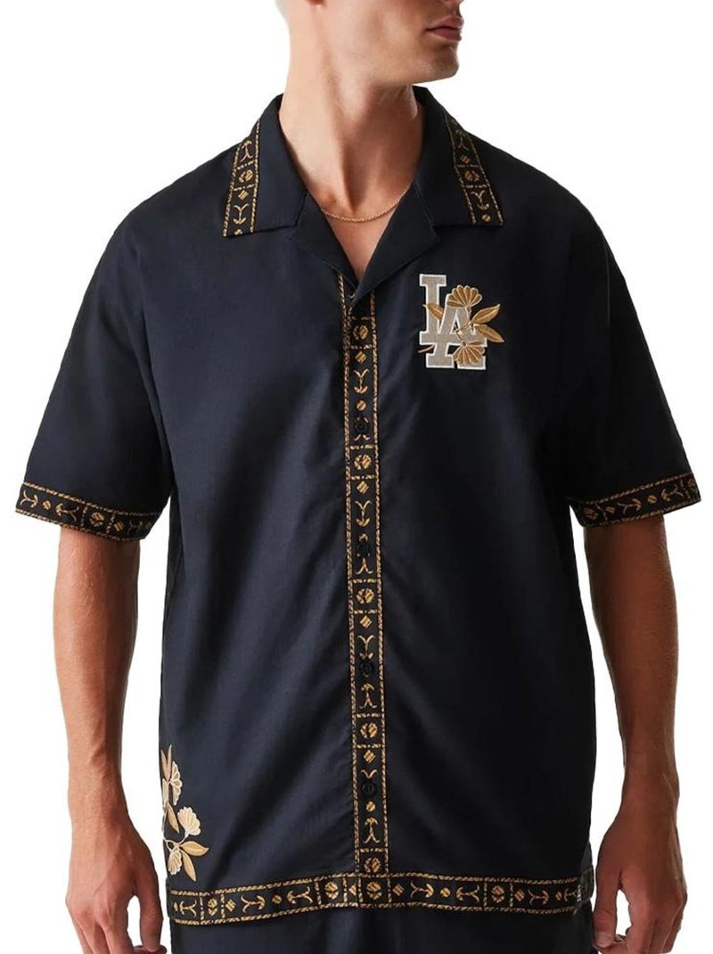 T-shirt Preta Masculina New Era MLB Preto - Kiabi