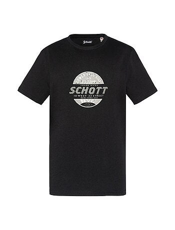 T-shirt Laranja para Rapaz Schott USTOUR