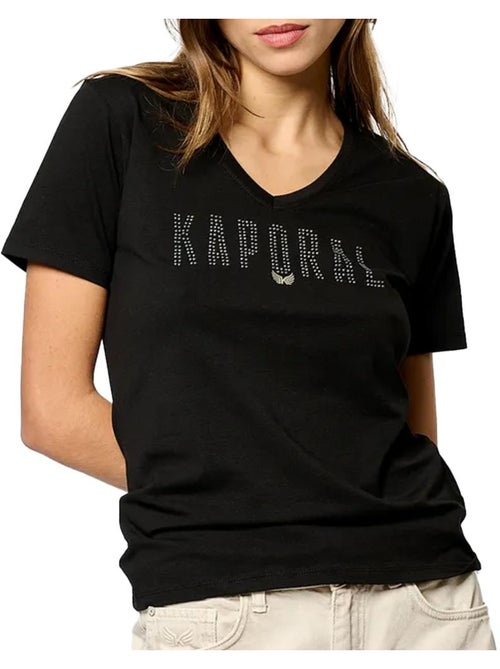T-shirt Preto Feminino Kaporal EMELE - Kiabi T-shirt Preto Feminino Kaporal EMELE - Kiabi