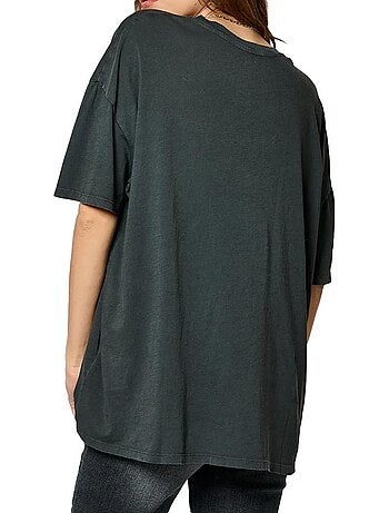 T-shirt preto feminino kaporal sassy