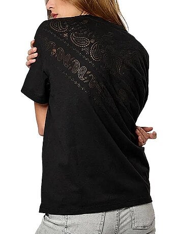 T-shirt Preto Kaporal Vertu para Mulher
