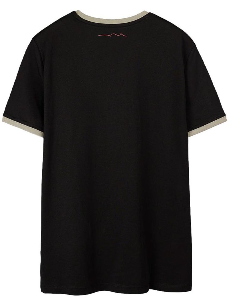 T-shirt preto masculino teddy smith ticlas Preto - Kiabi