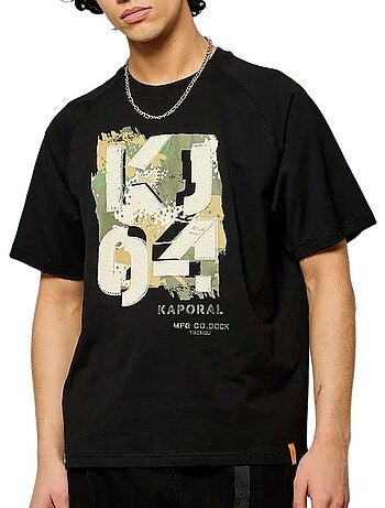 T-shirt preto para homem kaporal jock
