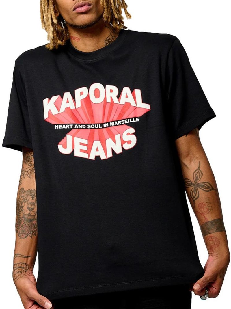 T-shirt Preto para Homem Kaporal Theom Preto - Kiabi