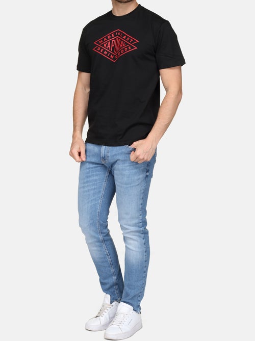 T-shirt preto para homem kaporal toky - Kiabi T-shirt preto para homem kaporal toky - Kiabi