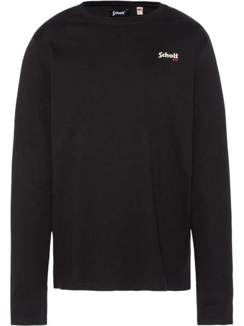 T-shirt preto para homem schott brodedml - Kiabi T-shirt preto para homem schott brodedml - Kiabi