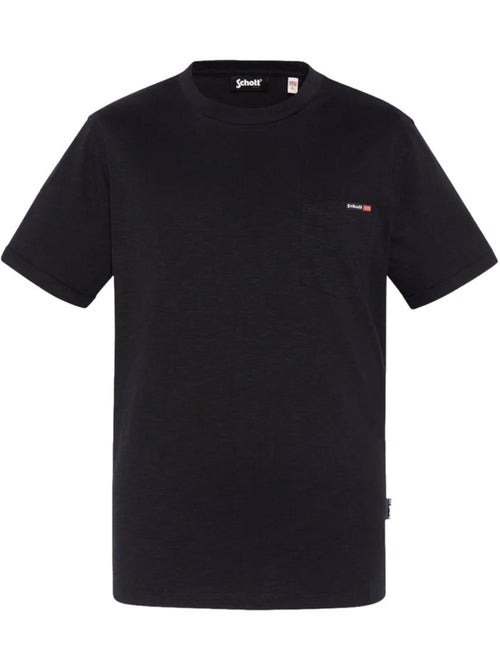 T-Shirt Preto para Homem Schott TSKEA1 - Kiabi