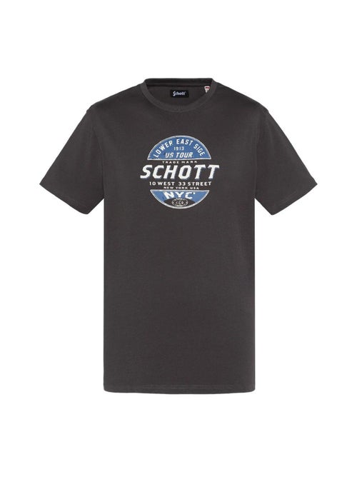 T-shirt Preto para Homem Schott TSUSTOUR - Kiabi