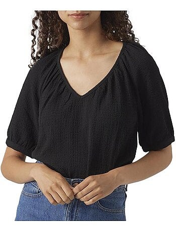 T-shirt Preto para Mulher Vero Moda Kassi