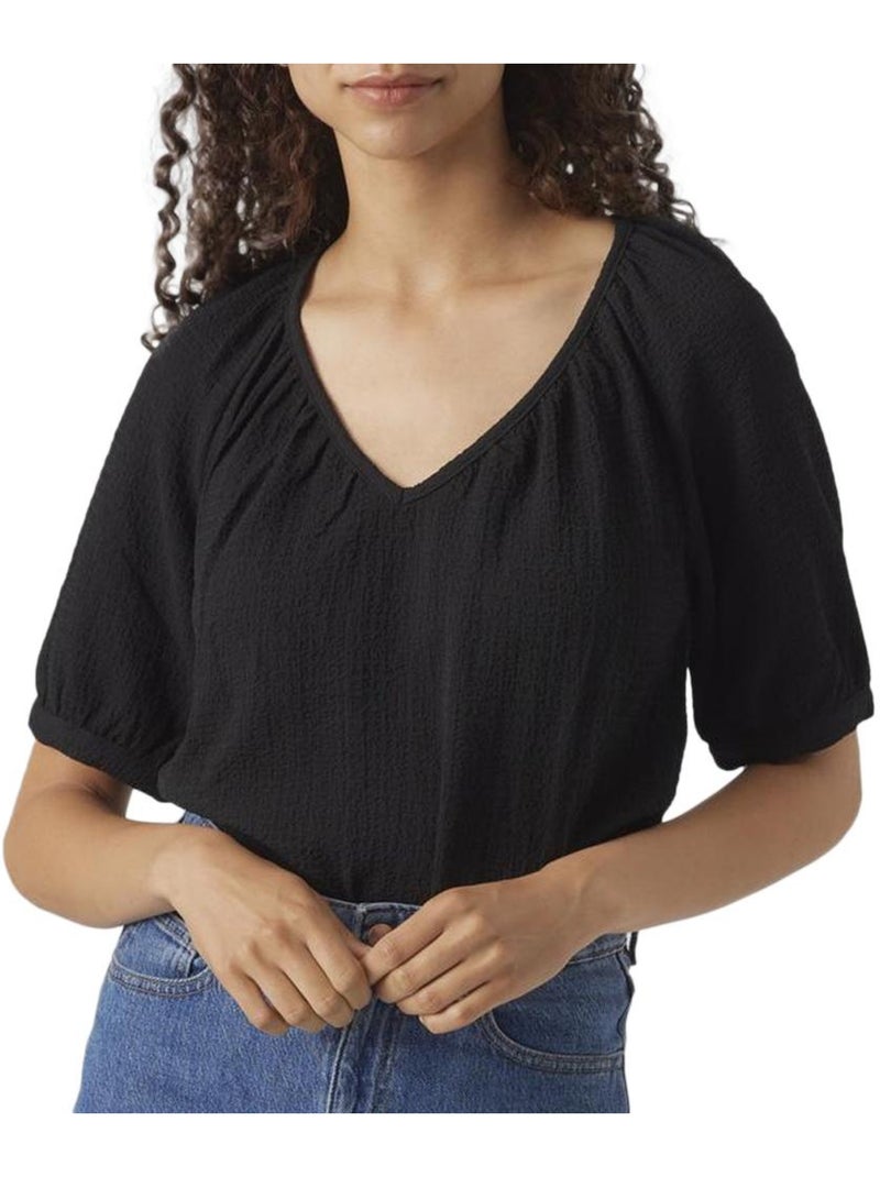 T-shirt Preto para Mulher Vero Moda Kassi Preto - Kiabi
