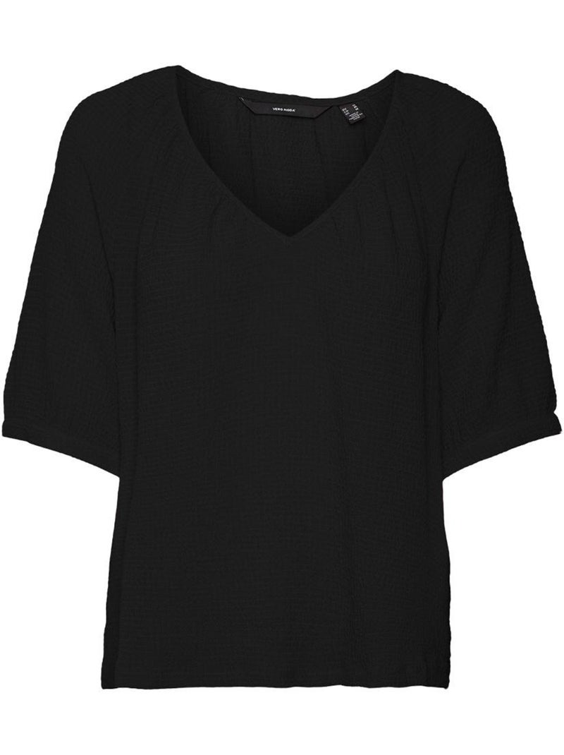T-shirt Preto para Mulher Vero Moda Kassi Preto - Kiabi