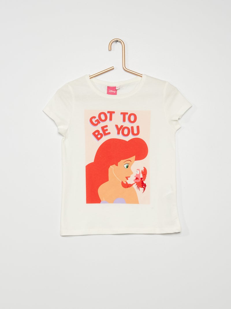 T-shirt 'Princesa Disney' BRANCO - Kiabi