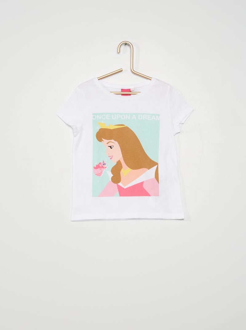 T-shirt 'Princesa Disney' BRANCO - Kiabi