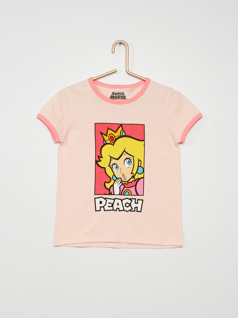 T-shirt 'Princesa Peach' BRANCO - Kiabi