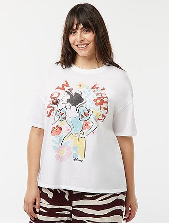 T-shirt 'Princesas' 'Disney' de manga curta