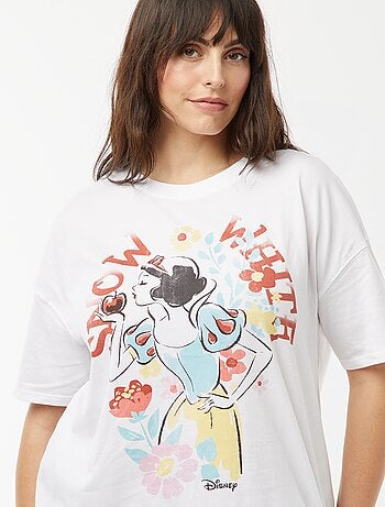 T-shirt 'Princesas' 'Disney' de manga curta