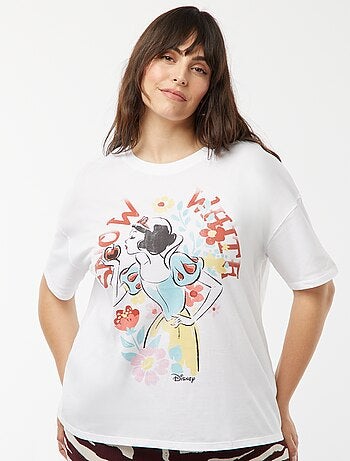 T-shirt 'Princesas' 'Disney' de manga curta