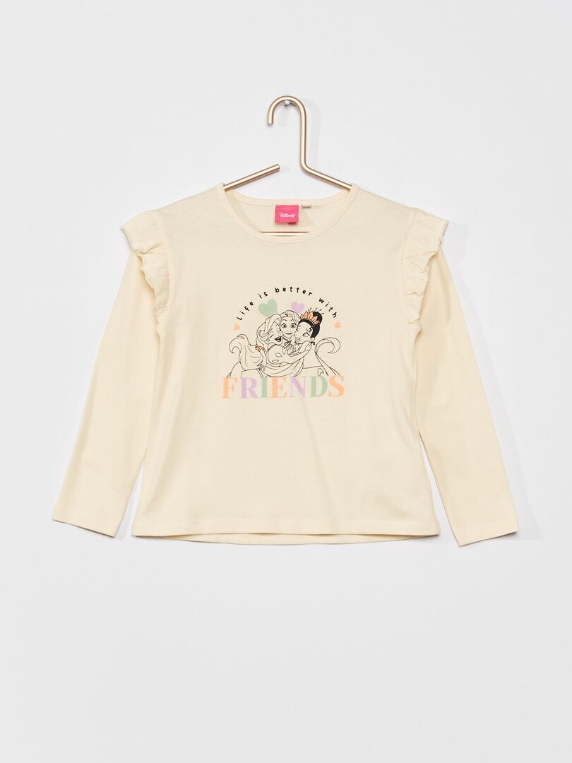 T-shirt 'princesas Disney' em jersey BRANCO - Kiabi