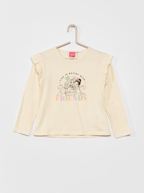 T-shirt 'princesas Disney' em jersey - Kiabi