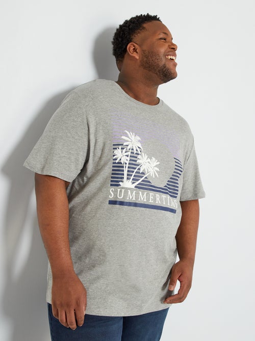 T-shirt 'Produkt' em jersey - Kiabi