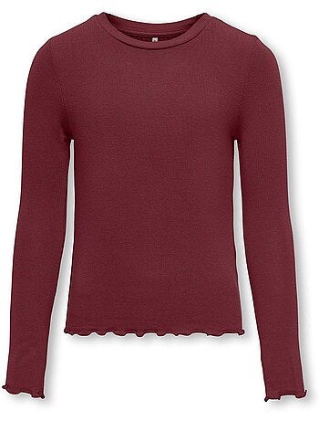 T-shirt Prune para Menina Kids ONLY Gamour