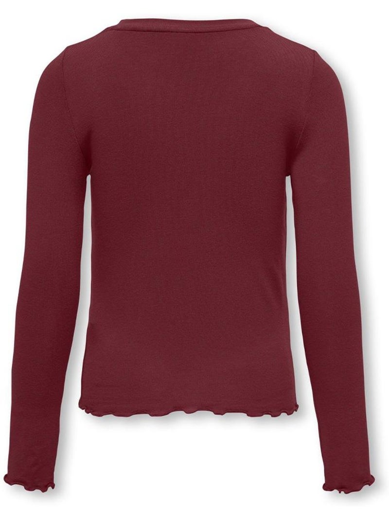 T-shirt Prune para Menina Kids ONLY Gamour Roxo ameixa - Kiabi