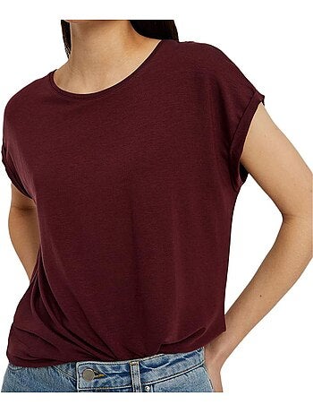T-shirt azul para mulher vero moda ava
