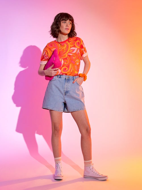 T-shirt psicadélica - Kiabi