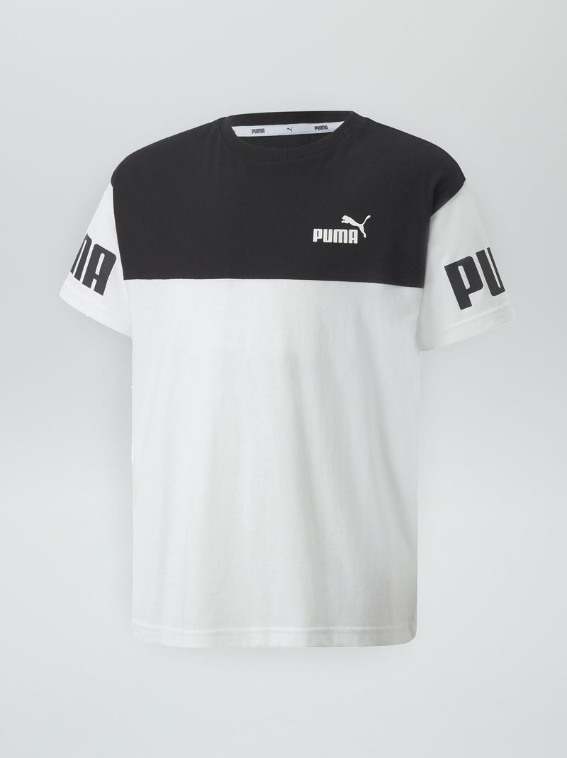 T-shirt 'Puma' color-block BRANCO - Kiabi