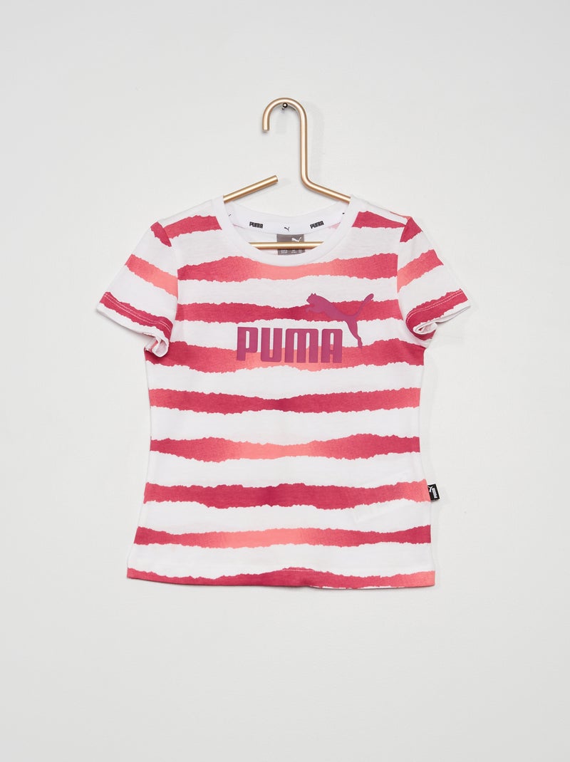 T-shirt 'Puma' com gola redonda BRANCO - Kiabi