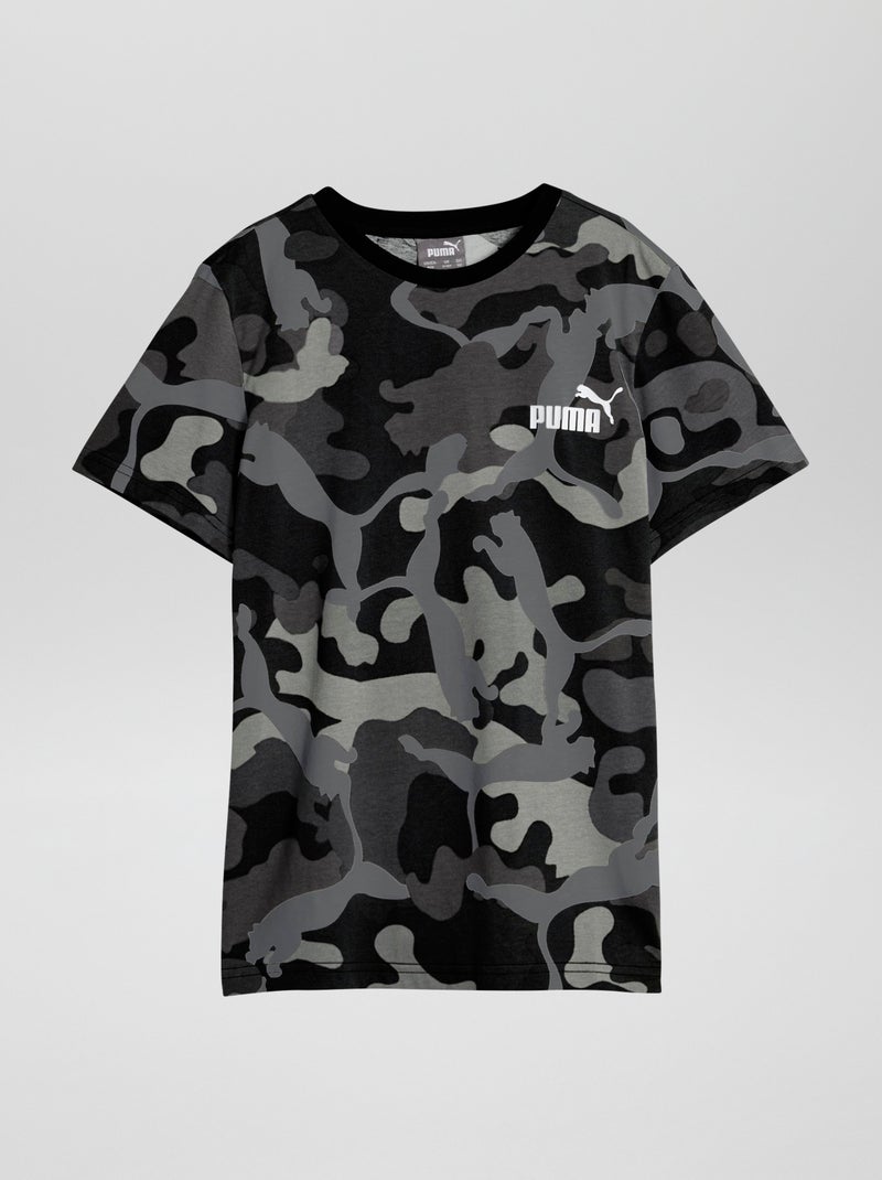 T-shirt 'Puma' com gola redonda PRETO - Kiabi