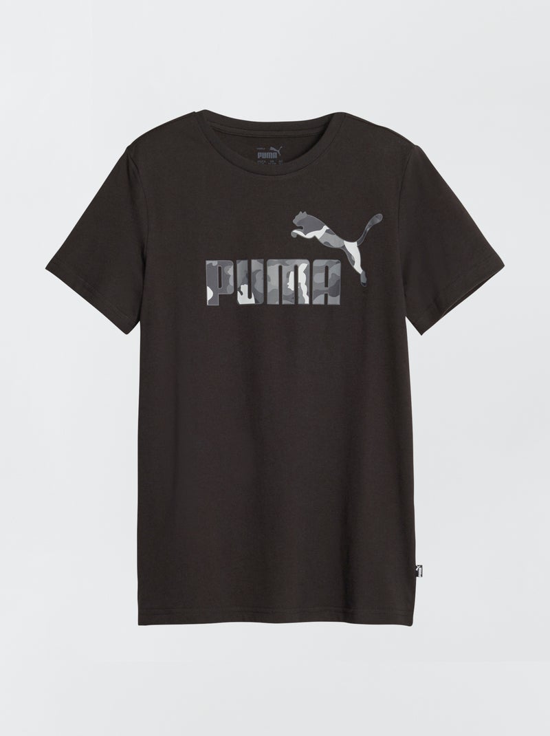 T-shirt 'Puma' com logótipo camuflagem PRETO - Kiabi