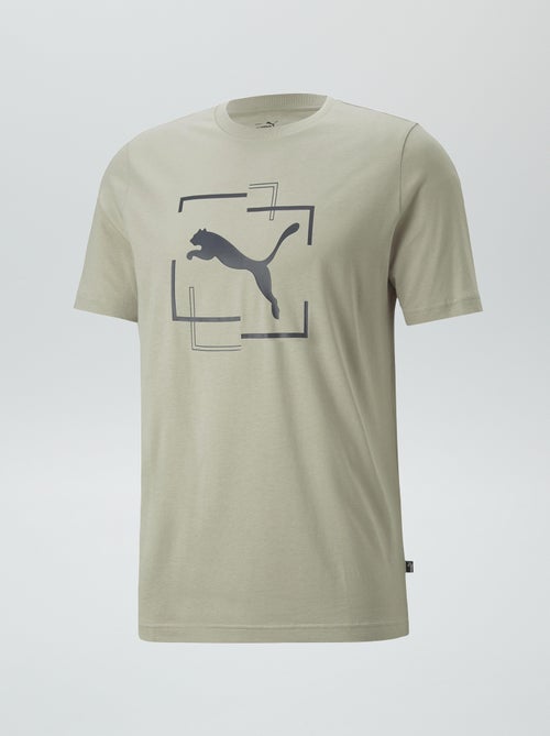 T-shirt 'Puma' de gola redonda - Kiabi