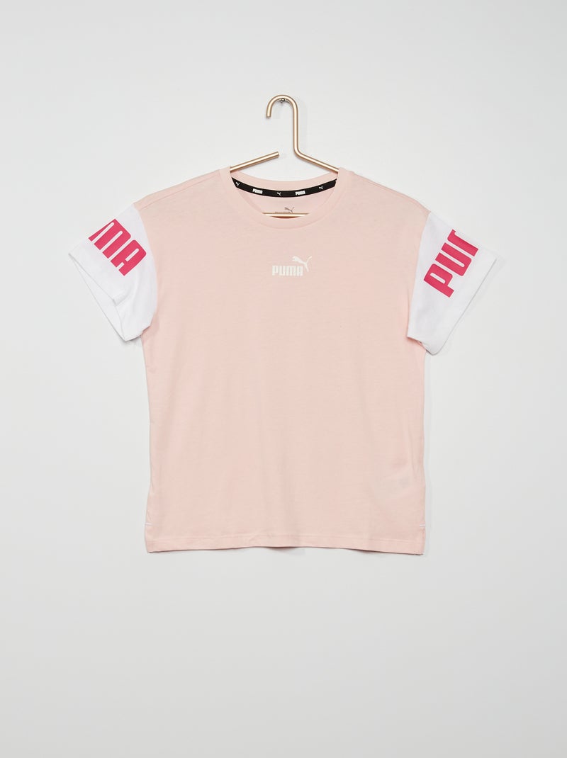 T-shirt 'Puma' em bloco de cor ROSA - Kiabi