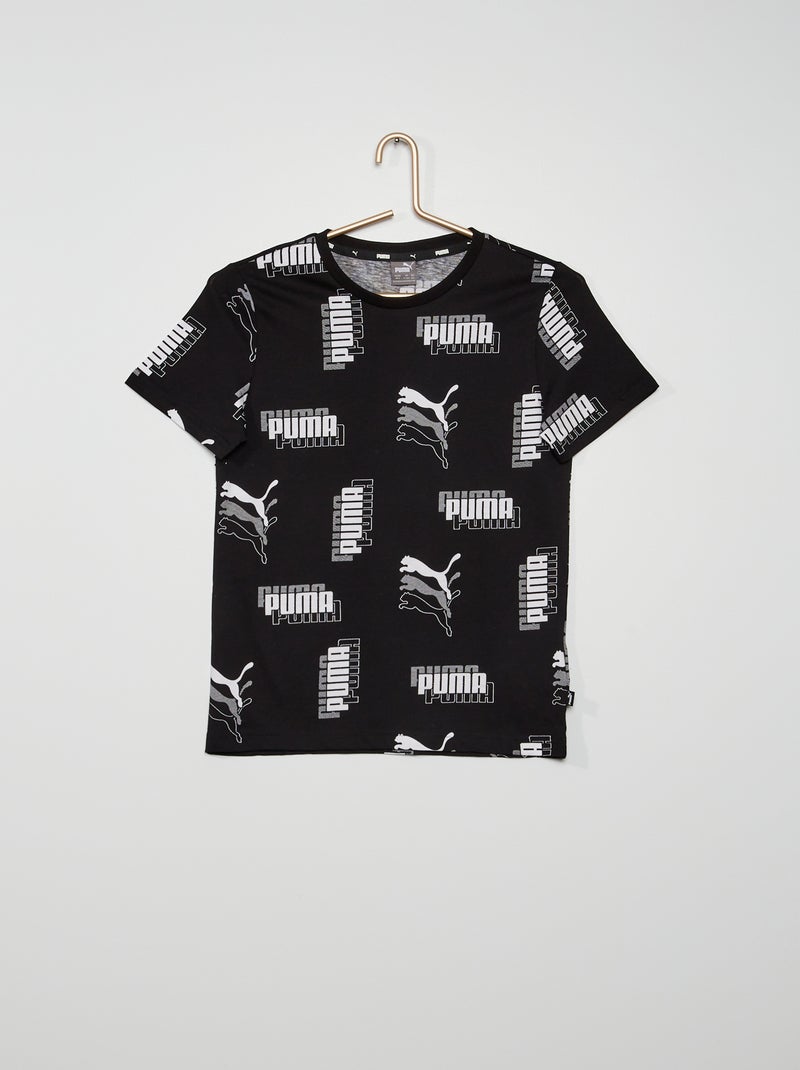T-shirt 'Puma' em jersey PRETO - Kiabi
