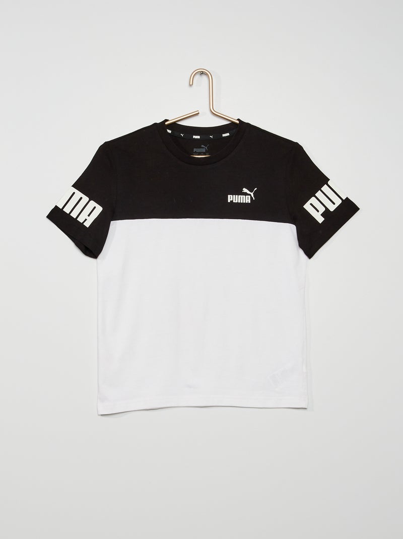 T-shirt 'Puma' em jersey PRETO - Kiabi