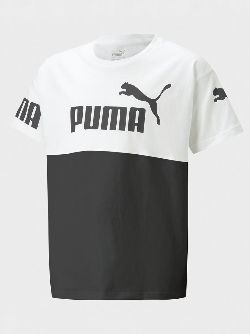 T-shirt 'Puma' gola redonda BRANCO - Kiabi