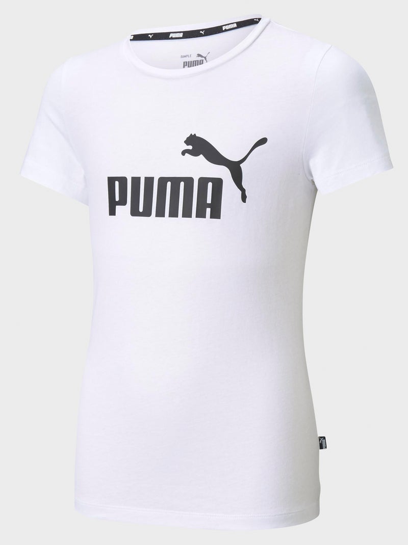 T-shirt 'Puma' gola redonda BRANCO - Kiabi