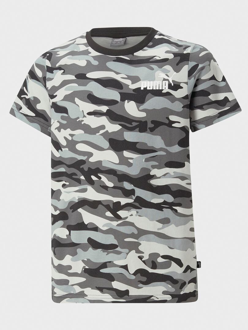 T-shirt 'Puma' motivo 'camuflagem' PRETO - Kiabi