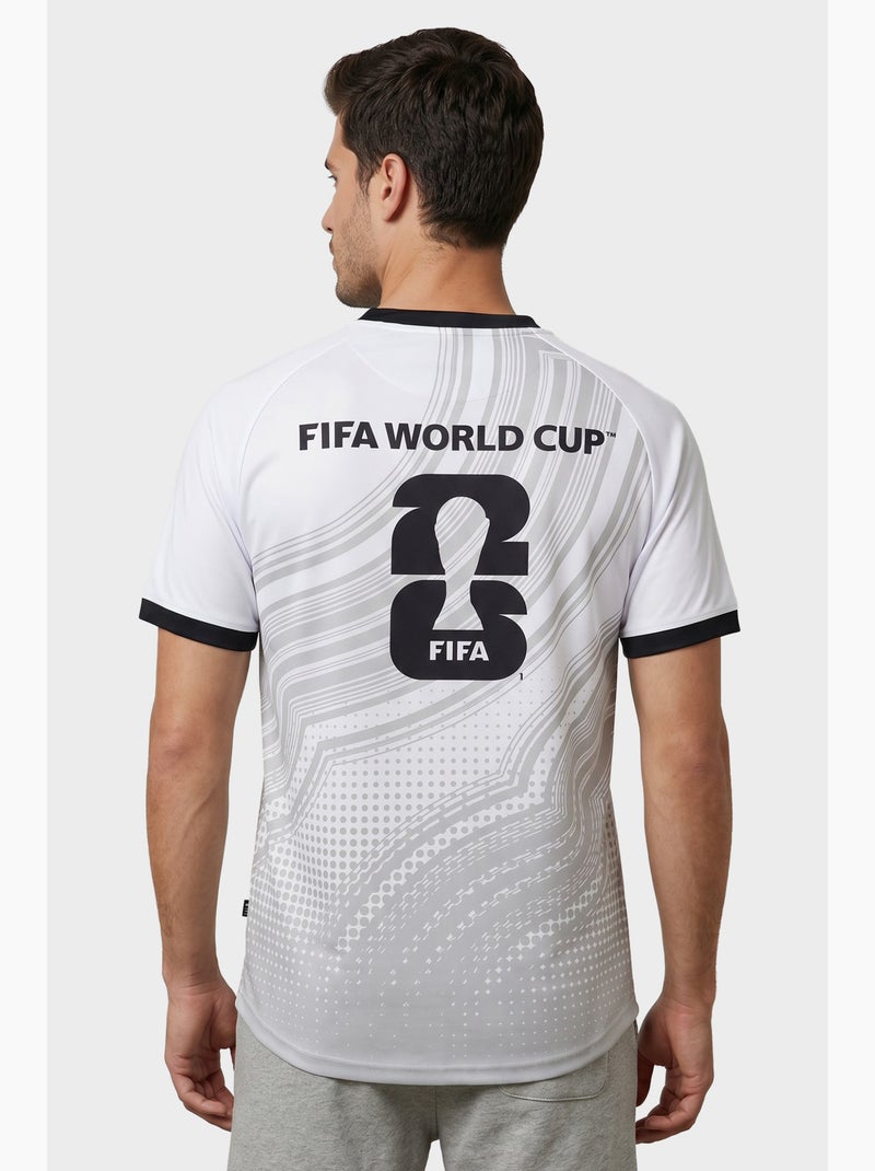 T-shirt raglan desporto | licença oficial fifa world cup 2026 Branco - Kiabi