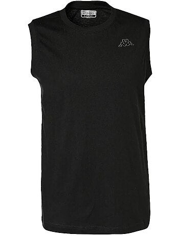 T-shirt regata kappa cadwal preto para homem