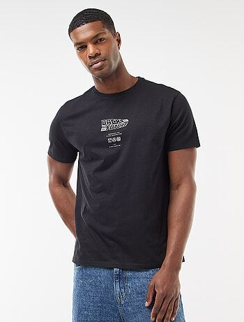 T-shirt 'Regresso ao Futuro' com estampado frente e verso