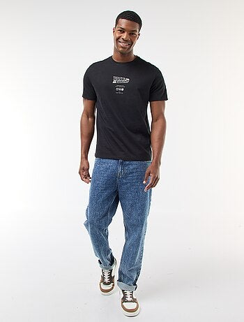 T-shirt 'Regresso ao Futuro' com estampado frente e verso