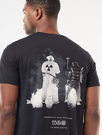 T-shirt 'Regresso ao Futuro' com estampado frente e verso