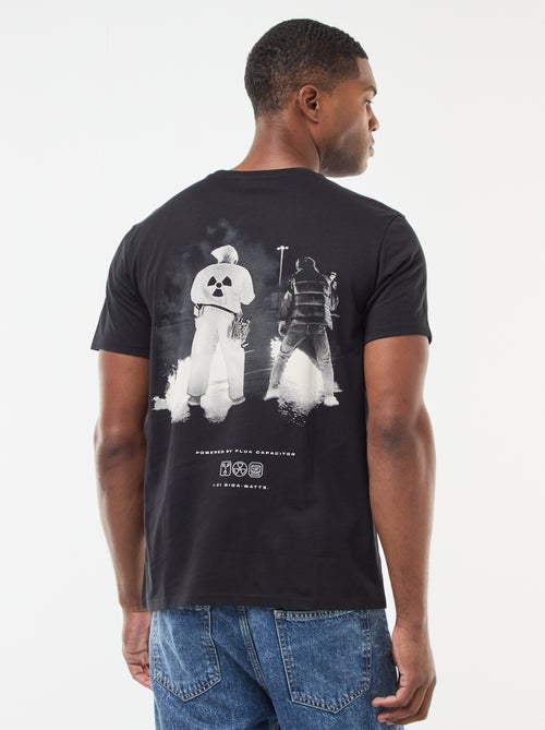 T-shirt 'Regresso ao Futuro' com estampado frente e verso - Kiabi