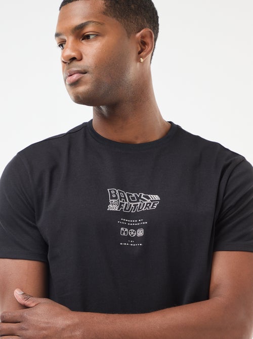 T-shirt 'Regresso ao Futuro' com estampado frente e verso - Kiabi